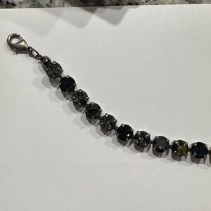 Sabika Black Crystal Bracelet